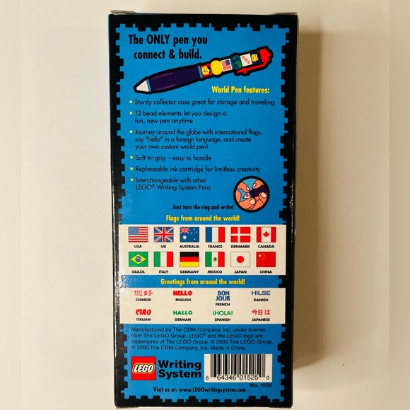 LEGO Writing Systems World Pen with Case ~ New in Box ~ 2000 - Picture 2 of 4
